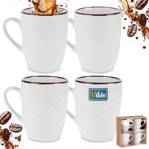 Kubki ceramiczne białe 400 ml 4 szt. 7