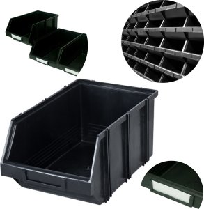 10x Pojemnik magazynowy Modułbox 3,1 Kuweta warsztatowa modułowa Regał 2