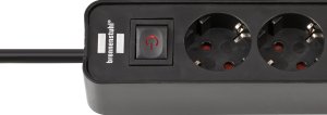 Brennenstuhl 1153240106 rozgałęziacz 1,5 m 4 x gniazdo sieciowe Wewnętrzna Czarny 4
