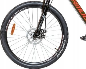 VELOTRADE ROWER GÓRSKI MTB 26 CALI 21 BIEGÓW AMORTYZACJA HAMULCE TARCZOWE RAMA 18" 7