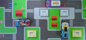 click4TOYS Samochodziki Resoraki Z Napędem Metalowe Auta Dla Dzieci 50 Sztuk + Mapa 11