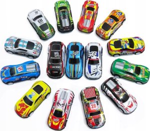 click4TOYS Samochodziki Resoraki Z Napędem Metalowe Auta Dla Dzieci 50 Sztuk + Mapa 7