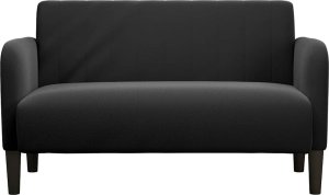 vidaXL Sofa dwuosobowa czarna 109 cm aksamitna 3