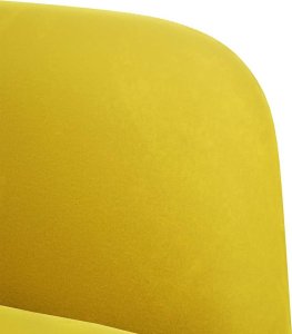 vidaXL Sofa Fotel z Podłokietnikami Żółty 54 cm Aksamit 6