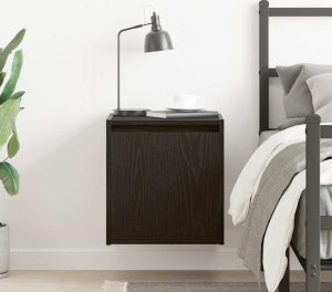 vidaXL Szafka nocna wisząca czarna 38x34x40 cm 3