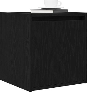 vidaXL Szafka nocna wisząca czarna 38x34x40 cm 4