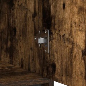 vidaXL Komoda z szufladami i drzwiami, przydymiony dąb, 70,5x34x74,5cm 10