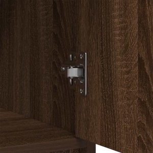 vidaXL Komoda z szufladami i drzwiami, brązowy dąb, 70,5x34x74,5 cm 10