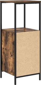 vidaXL Szafka łazienkowa z półkami, przydymiony dąb, 36x35x95 cm 8