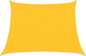vidaXL Żagiel przeciwsłoneczny, 160 g/m, żółty, 4/5x3 m, HDPE 2