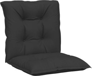 vidaXL Poduszki na krzesła ogrodowe, 4 szt., czarne, 100x50x7 cm 3