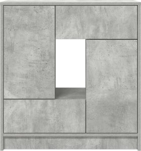 vidaXL Komoda z szufladami i drzwiami, szarość betonu, 70,5x34x74,5 cm 6