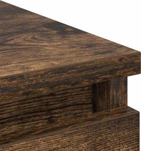 vidaXL Szafka, przydymiony dąb, 80x35x76 cm, materiał drewnopochodny 9