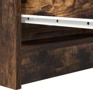 vidaXL Szafka, przydymiony dąb, 80x35x76 cm, materiał drewnopochodny 10