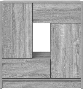 vidaXL Komoda z szufladami i drzwiami, szary dąb sonoma 70,5x34x74,5cm 6