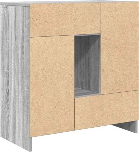 vidaXL Komoda z szufladami i drzwiami, szary dąb sonoma 70,5x34x74,5cm 8