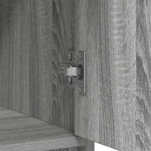 vidaXL Komoda z szufladami i drzwiami, szary dąb sonoma 70,5x34x74,5cm 10