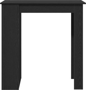 vidaXL Stolik barowy z półkami, czarny dąb, 102x50x103,5 cm 5