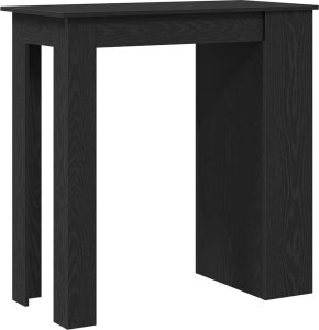 vidaXL Stolik barowy z półkami, czarny dąb, 102x50x103,5 cm 7
