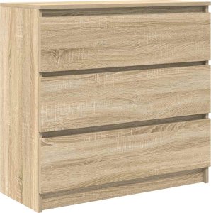 vidaXL Szafka, dąb sonoma, 80x35x76 cm, materiał drewnopochodny 2