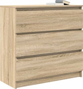 vidaXL Szafka, dąb sonoma, 80x35x76 cm, materiał drewnopochodny 4