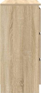 vidaXL Szafka, dąb sonoma, 80x35x76 cm, materiał drewnopochodny 7