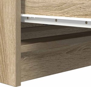 vidaXL Szafka, dąb sonoma, 80x35x76 cm, materiał drewnopochodny 10