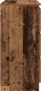 vidaXL Szafka, stare drewno, 80x35x76 cm, materiał drewnopochodny 7