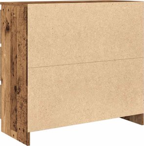 vidaXL Szafka, stare drewno, 80x35x76 cm, materiał drewnopochodny 8