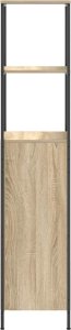 vidaXL Szafka łazienkowa z półkami, dąb sonoma, 36x35x165 cm 7