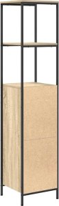 vidaXL Szafka łazienkowa z półkami, dąb sonoma, 36x35x165 cm 8