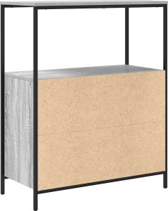 vidaXL Szafka łazienkowa z półkami, szary dąb sonoma, 76,5x35x95 cm 8