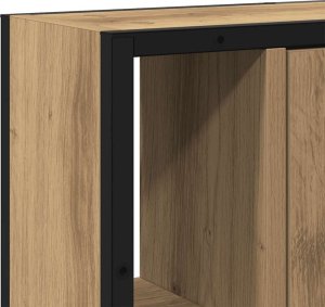 vidaXL Szafka łazienkowa z lustrem, dąb artisan, 60x16x60 cm 8