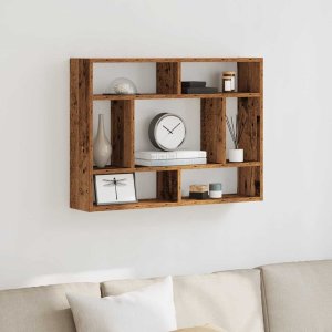 vidaXL Półka ścienna, stare drewno 75x16x55cm 3