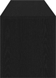 vidaXL Szafka pod TV z oświetleniem LED, czarny dąb, 140x36,5x40 cm 8