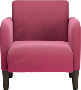 vidaXL Sofa Fotel z Podłokietnikami Wino Czerwone 54 cm Aksamit 3