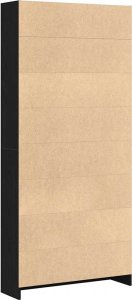 vidaXL Regał biblioteczny Czarny Dąb 80x24x176 cm Drewno klejone 7