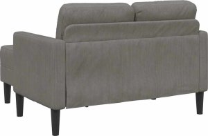 vidaXL Sofa 2-osobowa z szezlongiem w kształcie litery L, jasnoszara 6