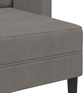 vidaXL Sofa 2-osobowa z szezlongiem w kształcie litery L, jasnoszara 8