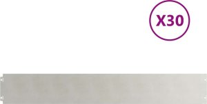 vidaXL Obrzeża trawnikowe 30 szt. 15x103 cm Stal nierdzewna 2