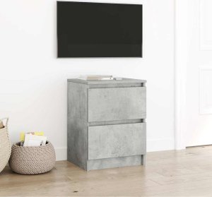 vidaXL Szafka pod TV, szarość betonu, 40x35x54 cm 1