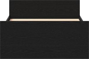 vidaXL Łóżko bez materaca, czarny dąb, 90x190 cm 5