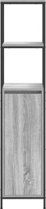 vidaXL Szafka łazienkowa z półkami, szary dąb sonoma, 36x35x165 cm 6