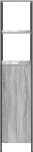 vidaXL Szafka łazienkowa z półkami, szary dąb sonoma, 36x35x165 cm 7