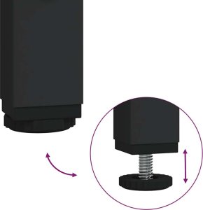 vidaXL Szafka łazienkowa z półkami, szary dąb sonoma, 36x35x165 cm 10