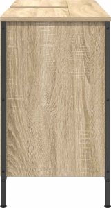 vidaXL Szafka pod umywalkę z szufladami, dąb sonoma, 90x34,5x60 cm 7