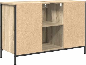 vidaXL Szafka pod umywalkę z szufladami, dąb sonoma, 90x34,5x60 cm 8