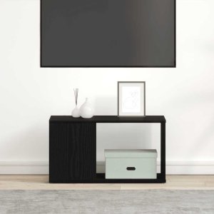 vidaXL Szafka RTV, czarny dąb, 60x24x32 cm 2