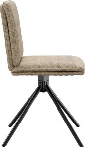 vidaXL Krzesła do jadalni 4 szt. Jasnoszary zamsz syntetyczny 5