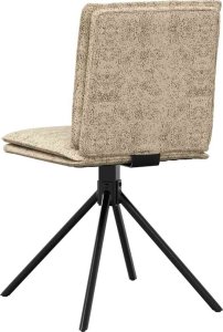 vidaXL Krzesła do jadalni 4 szt. Jasnoszary zamsz syntetyczny 6